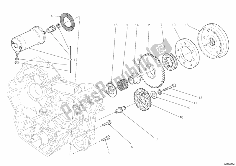 Todas las partes para Motor De Arranque de Ducati Monster 796 ABS 2011